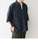SHIPS any:〈UVカット〉FUTURE LINEN CANVAS リネンライク スキッパー プルオーバーシャツ◇