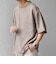 SHIPS any:〈UVカット〉FUTURE LINEN CANVAS リネンライク デザイン リブ ポケット Tシャツ◇