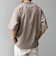 SHIPS any:〈UVカット〉FUTURE LINEN CANVAS リネンライク デザイン リブ ポケット Tシャツ◇