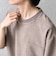 SHIPS any:〈UVカット〉FUTURE LINEN CANVAS リネンライク デザイン リブ ポケット Tシャツ◇