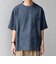 SHIPS any:〈UVカット〉FUTURE LINEN CANVAS リネンライク デザイン リブ ポケット Tシャツ◇