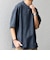 SHIPS any:〈UVカット〉FUTURE LINEN CANVAS リネンライク デザイン リブ ポケット Tシャツ◇