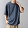 SHIPS any:〈UVカット〉FUTURE LINEN CANVAS リネンライク デザイン リブ ポケット Tシャツ◇