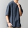 SHIPS any:〈UVカット〉FUTURE LINEN CANVAS リネンライク デザイン リブ ポケット Tシャツ◇