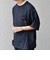 SHIPS any:〈UVカット〉FUTURE LINEN CANVAS リネンライク デザイン リブ ポケット Tシャツ◇