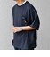 SHIPS any:〈UVカット〉FUTURE LINEN CANVAS リネンライク デザイン リブ ポケット Tシャツ◇