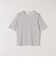 quaranciel:〈手洗い可能〉ラメ チュール リブ コンパクト TEE
