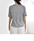 quaranciel:〈手洗い可能〉ラメ チュール リブ コンパクト TEE