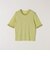 quaranciel:〈手洗い可能〉ラメ チュール リブ コンパクト TEE