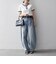〈洗濯機可能〉テレコ リブ バイカラー ショートスリーブ TEE