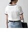 〈洗濯機可能〉テレコ リブ バイカラー ショートスリーブ TEE