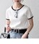 〈洗濯機可能〉テレコ リブ バイカラー ショートスリーブ TEE