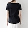 〈洗濯機可能〉テレコ リブ バイカラー ショートスリーブ TEE