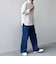 SHIPS any:〈洗濯機可能〉コットン/リネン 7分袖 スキッパー プルオーバー シャツ 26SS◇