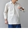 SHIPS any:〈洗濯機可能〉コットン/リネン 7分袖 スキッパー プルオーバー シャツ 26SS◇
