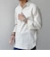 SHIPS any:〈洗濯機可能〉コットン/リネン 7分袖 スキッパー プルオーバー シャツ 26SS◇