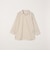 SHIPS any:〈洗濯機可能〉コットン/リネン 7分袖 スキッパー プルオーバー シャツ 26SS◇