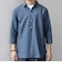 SHIPS any:〈洗濯機可能〉コットン/リネン 7分袖 スキッパー プルオーバー シャツ 26SS◇