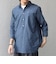 SHIPS any:〈洗濯機可能〉コットン/リネン 7分袖 スキッパー プルオーバー シャツ 26SS◇
