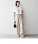 【SHIPS any別注】THE KNiTS:〈洗濯機可能〉ロゴ プリント リンガー TEE