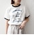 【SHIPS any別注】THE KNiTS:〈洗濯機可能〉ロゴ プリント リンガー TEE