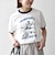【SHIPS any別注】THE KNiTS:〈洗濯機可能〉ロゴ プリント リンガー TEE