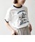 【SHIPS any別注】THE KNiTS:〈洗濯機可能〉ロゴ プリント リンガー TEE