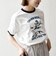 【SHIPS any別注】THE KNiTS:〈洗濯機可能〉ロゴ プリント リンガー TEE