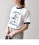 【SHIPS any別注】THE KNiTS:〈洗濯機可能〉ロゴ プリント リンガー TEE
