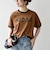 【SHIPS any別注】THE KNiTS:〈洗濯機可能〉ロゴ プリント リンガー TEE