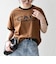 【SHIPS any別注】THE KNiTS:〈洗濯機可能〉ロゴ プリント リンガー TEE