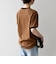 【SHIPS any別注】THE KNiTS:〈洗濯機可能〉ロゴ プリント リンガー TEE