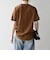 【SHIPS any別注】THE KNiTS:〈洗濯機可能〉ロゴ プリント リンガー TEE