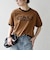 【SHIPS any別注】THE KNiTS:〈洗濯機可能〉ロゴ プリント リンガー TEE