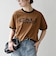 【SHIPS any別注】THE KNiTS:〈洗濯機可能〉ロゴ プリント リンガー TEE