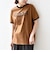 【SHIPS any別注】THE KNiTS:〈洗濯機可能〉ロゴ プリント リンガー TEE