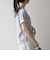 【SHIPS any別注】THE KNiTS:〈洗濯機可能〉ラウンドヘム プリント ショート TEE