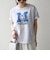 【SHIPS any別注】THE KNiTS:〈洗濯機可能〉ラウンドヘム プリント ショート TEE