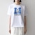 【SHIPS any別注】THE KNiTS:〈洗濯機可能〉ラウンドヘム プリント ショート TEE