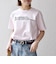 【SHIPS any別注】THE KNiTS:〈洗濯機可能〉ラウンドヘム プリント ショート TEE