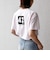 【SHIPS any別注】THE KNiTS:〈洗濯機可能〉ラウンドヘム プリント ショート TEE