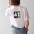 【SHIPS any別注】THE KNiTS:〈洗濯機可能〉ラウンドヘム プリント ショート TEE
