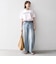 【SHIPS any別注】THE KNiTS:〈洗濯機可能〉ラウンドヘム プリント ショート TEE