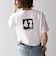 【SHIPS any別注】THE KNiTS:〈洗濯機可能〉ラウンドヘム プリント ショート TEE