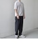 SHIPS any:〈手洗い可能〉ハイゲージ ニット リネン ミックス モックネック 半袖 Tシャツ 26SS◇