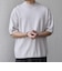 SHIPS any:〈手洗い可能〉ハイゲージ ニット リネン ミックス モックネック 半袖 Tシャツ 26SS◇