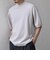 SHIPS any:〈手洗い可能〉ハイゲージ ニット リネン ミックス モックネック 半袖 Tシャツ 26SS◇