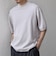 SHIPS any:〈手洗い可能〉ハイゲージ ニット リネン ミックス モックネック 半袖 Tシャツ 26SS◇