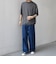 SHIPS any:〈手洗い可能〉ハイゲージ ニット リネン ミックス モックネック 半袖 Tシャツ 26SS◇