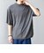 SHIPS any:〈手洗い可能〉ハイゲージ ニット リネン ミックス モックネック 半袖 Tシャツ 26SS◇